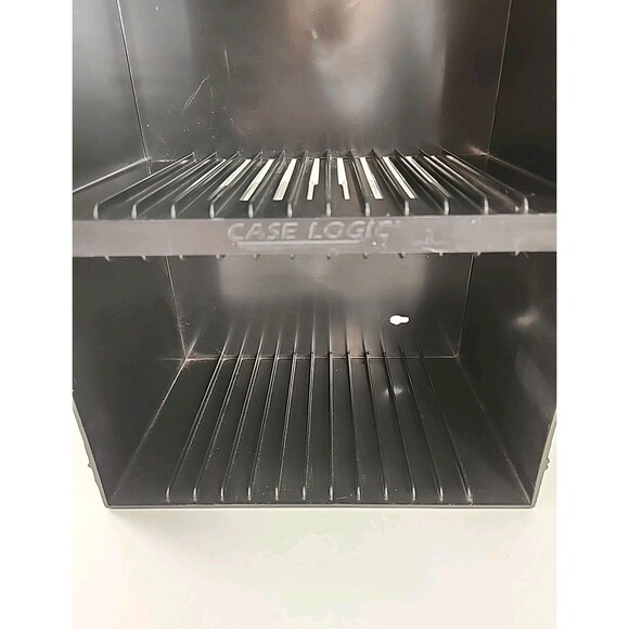 Case Logic Black 30-CD Hard Plastic Storage Rack Tower Wall Mount Organizer - GC - Picture 2 of 5